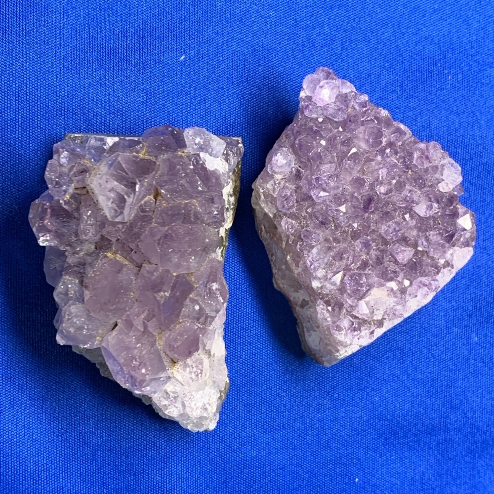 Elegant Purple Crystal Geode Decor